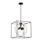 Designers Fountain Kew Gardens 60 Watt 4 Light Matte Black And Old Satin Brass Pendant D276M-15P-MB - alternate 1